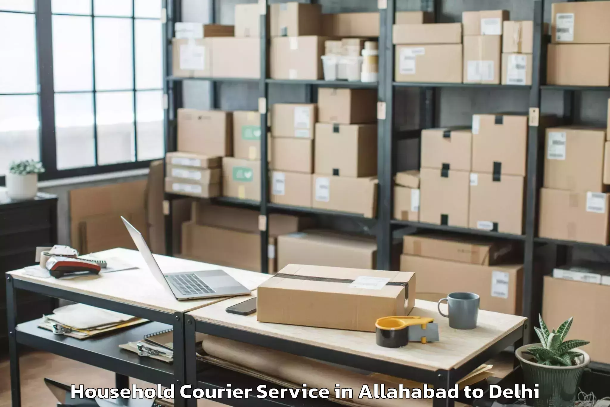 Book Allahabad to Delhi Cantonment Household Courier Online